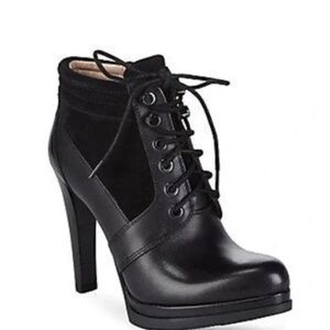 French Connection Black Heeled Bootie - 7